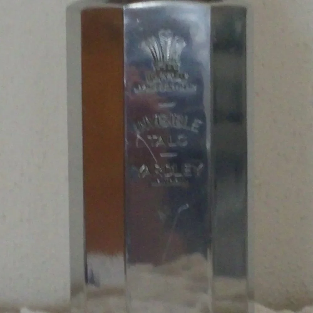 Yardley London Invisible Talc 4 oz Tin Container with Brass Top Vintage